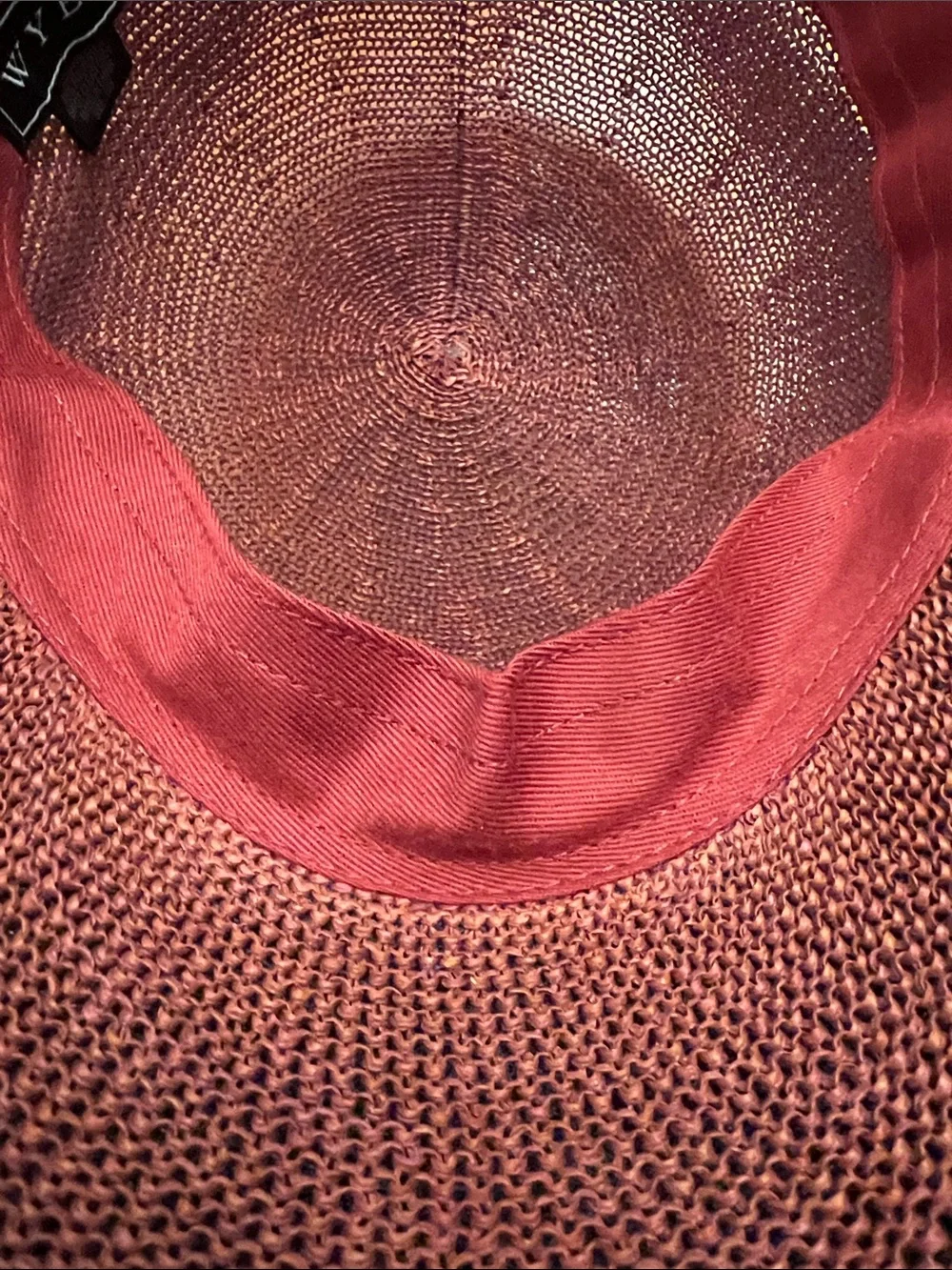 Anthropologie Wyeth By Todd Magill Paula Womens Raffia Baseball Cap in Wine